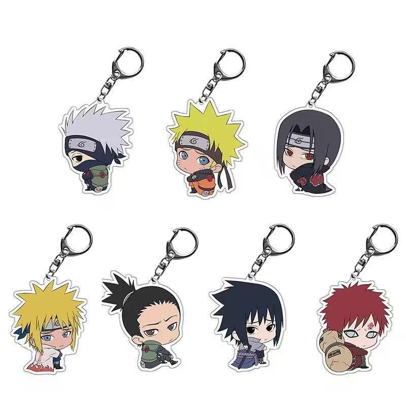 Anime Merchandise Wholesale - NARUTO Chibi Cartoon Niedlicher Acryl-Schlüsselanhänger Personalisierter