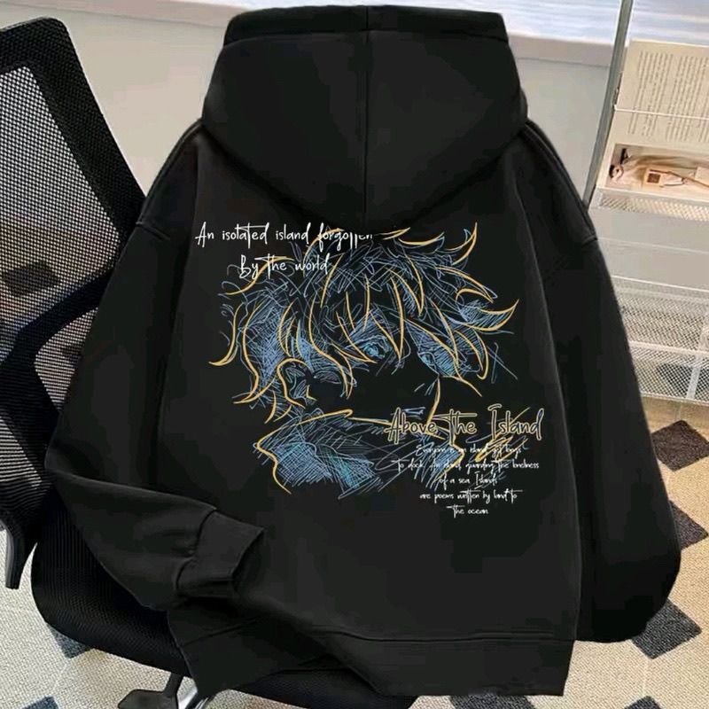 Anime Merchandise Hoodie - Jujutsu Kaisen Anime Merchandise Niedlicher Cartoon-Studenten-Hoodie,