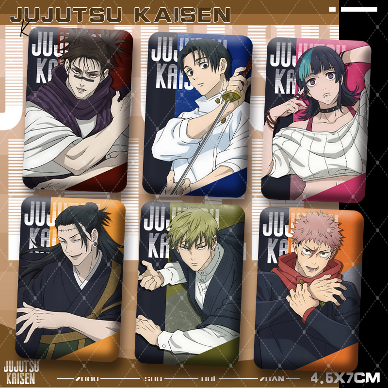 Premium Anime Merchandise - Jujutsu Kaisens Premium Square Double-Flash Badge