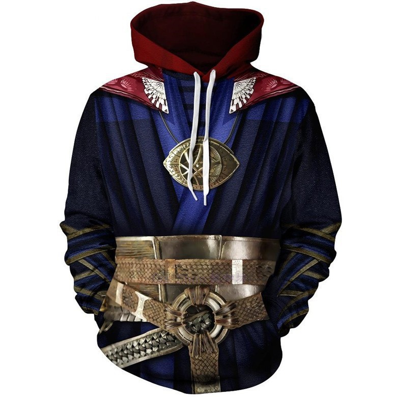 Anime Merchandise Hoodie - Doctor Strange 3D-Animations-Hoodie, Cosplay-Ware für The