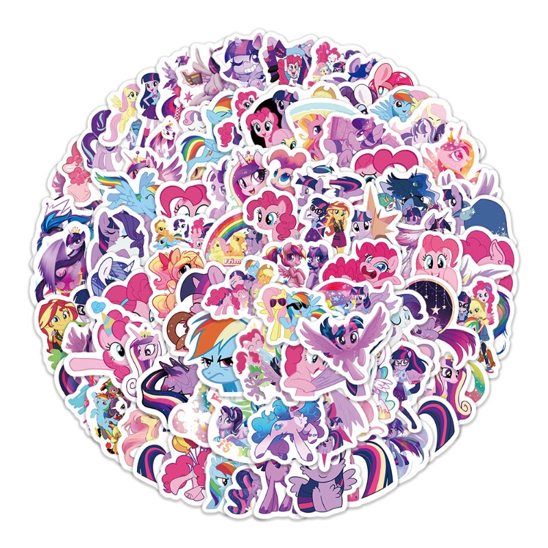 100 Stück Cartoon My Little Po – Anime Merchandise Usa Bewertung und Preis