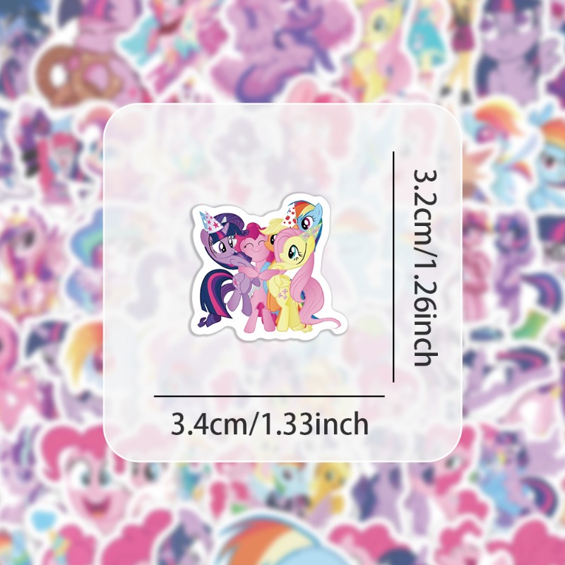 100 Stück Cartoon My Little Po – Anime Merchandise Usa Bewertung und Preis